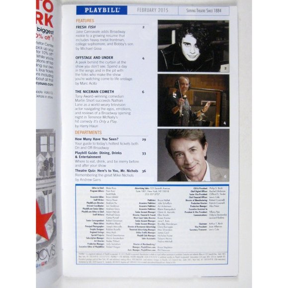 Into the Woods Playbill February 2015 Roundabout Noah Brody Paul Coffey FLAW - Picture 2 of 8